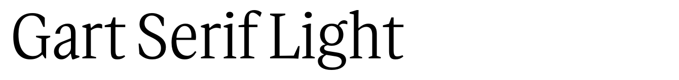 Gart Serif Light